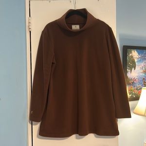 Dudley Stephens Cobble Hill Turtleneck chocolate brown size XXL